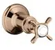 AXOR-HG-AXOR-Montreux-Absperrventil-Unterputz-mit-Kreuzgriff-Polished-Red-Gold-16871300 gallery number 1
